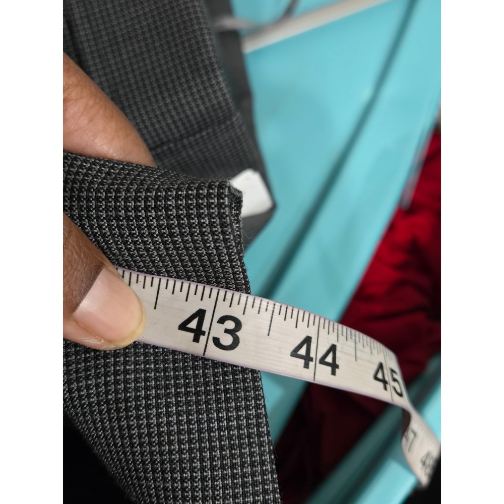 The Delta Collection Uniform Dress Grey 12R houndstooth short sleeve wool blend - Picture 12 of 13